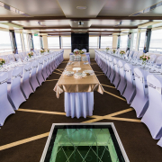 Esküvő dekoráció a hajón