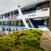 Szent Miklós hajó Balatonfüred hajóállomáson