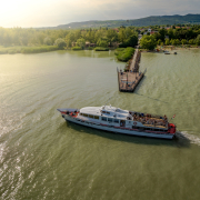 Balatongyörök hajóállomás Keszthely hajó