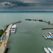 Balatonszemes hajóállomás Szigliget motoros