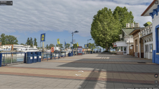 Siófok hajókikötő 3D séta link