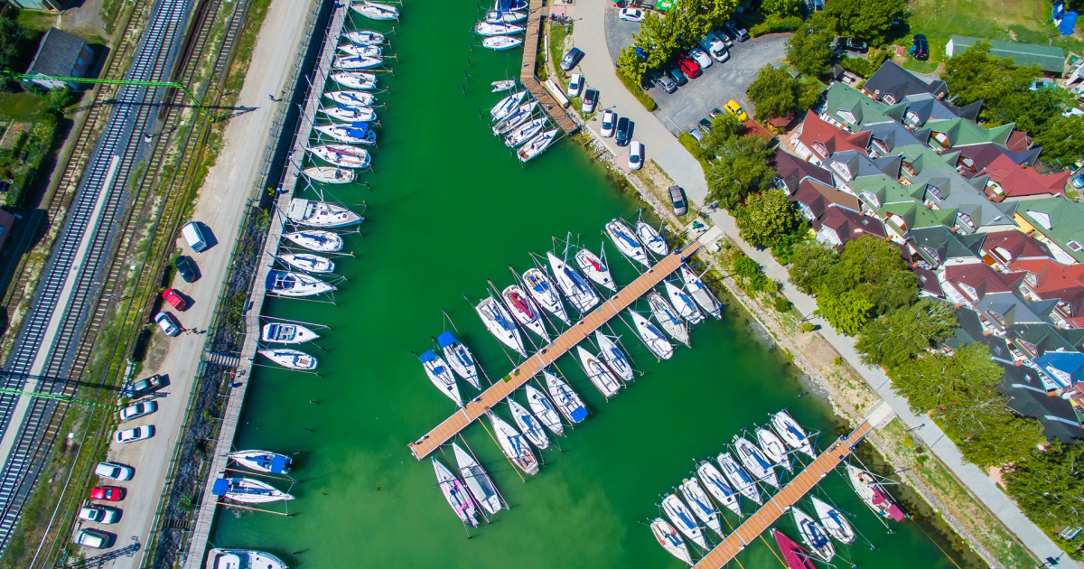 Fonyód marina in Fonyód