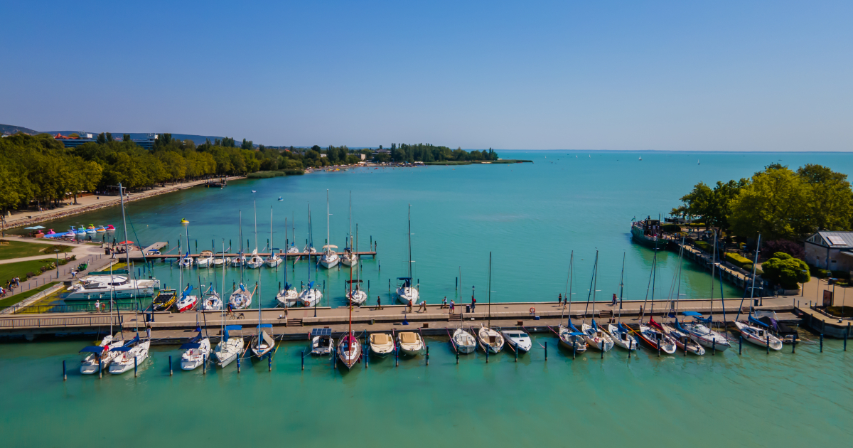 Balatonfüred marina in Balatonfüred